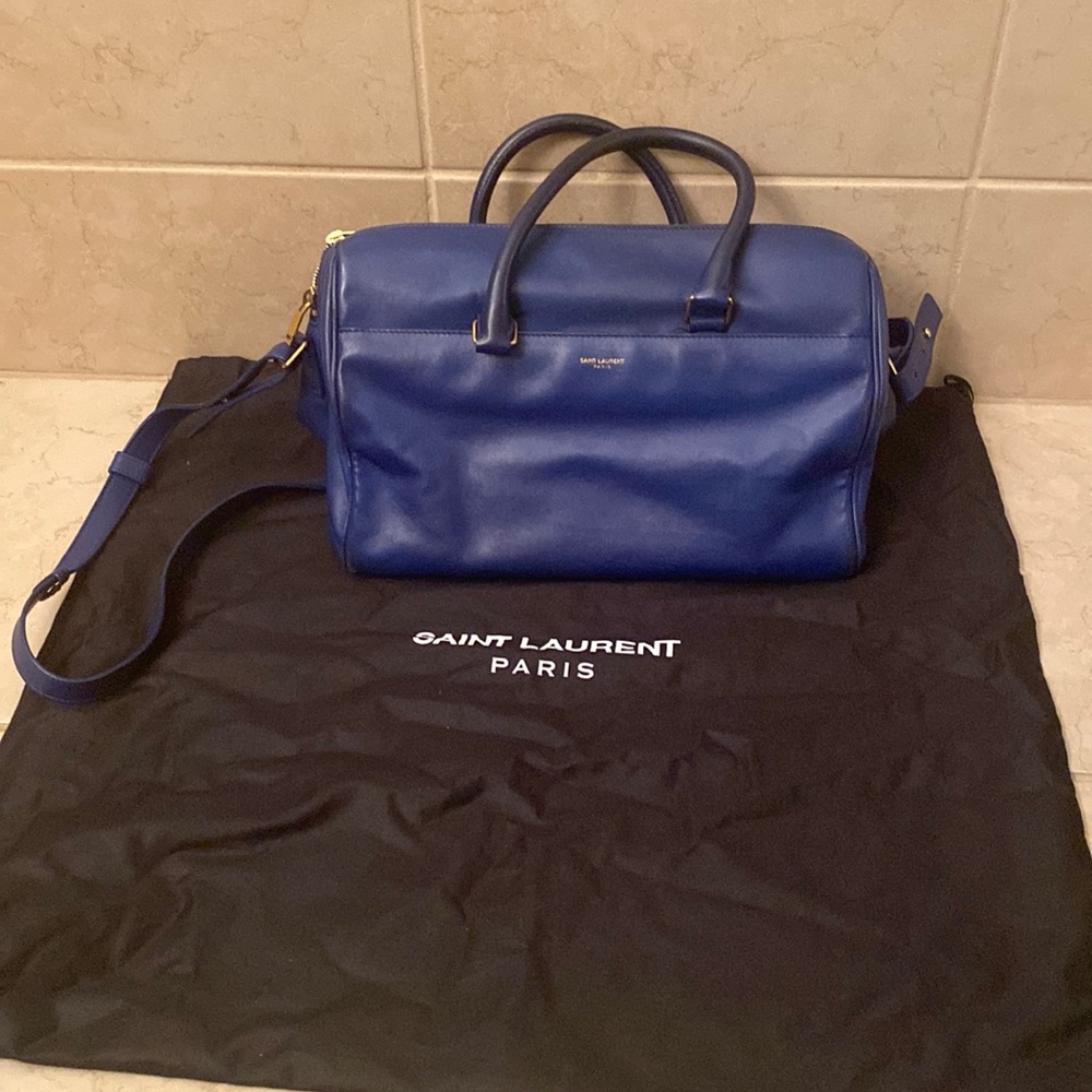Saint Laurent Blue Boston Handbag